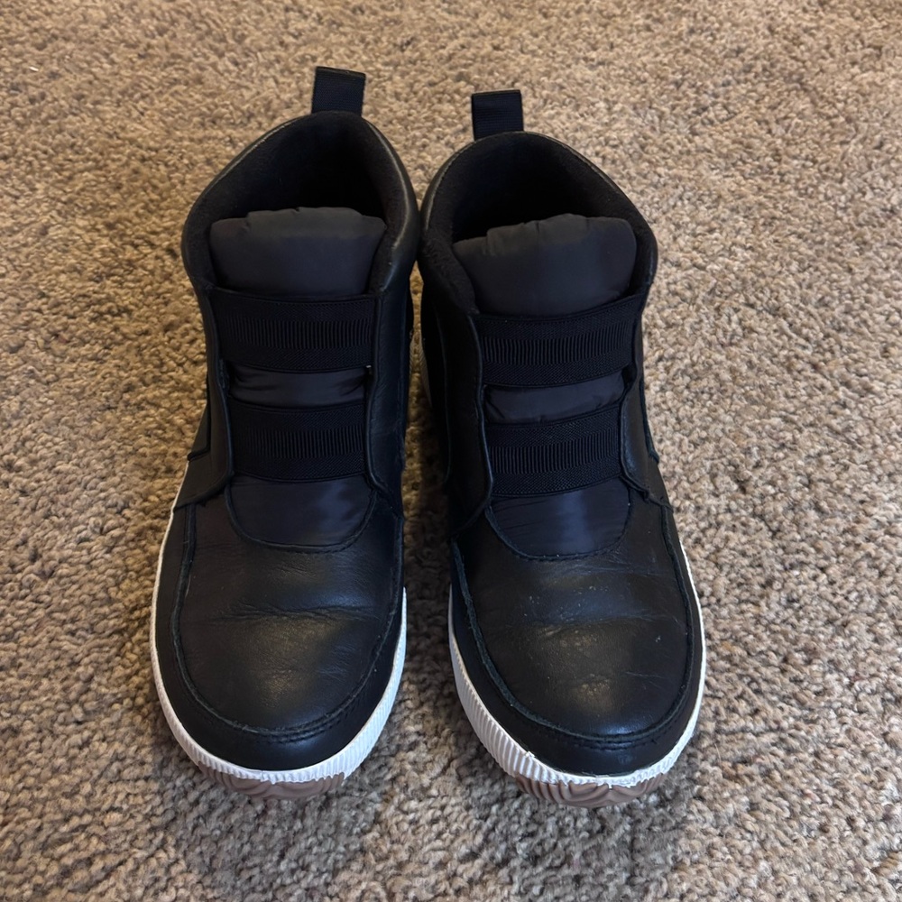 SOREL Out N About Plus Mid Leather Ankle Boots size 8 - Picture 3 of 6